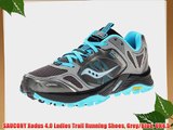 SAUCONY Xodus 4.0 Ladies Trail Running Shoes Grey/Blue UK4.5