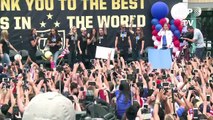 US women's team celebrates World Cup with fans in LA