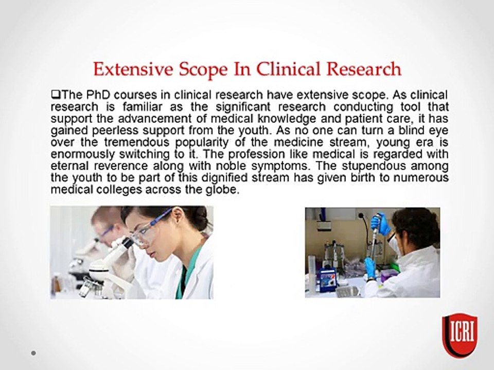 Popularity of PhD Courses in Clinical Research Among the Youth
