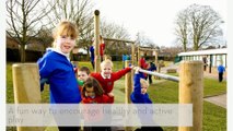 Outdoor play equipment for children and school playground - Tim trails climbing