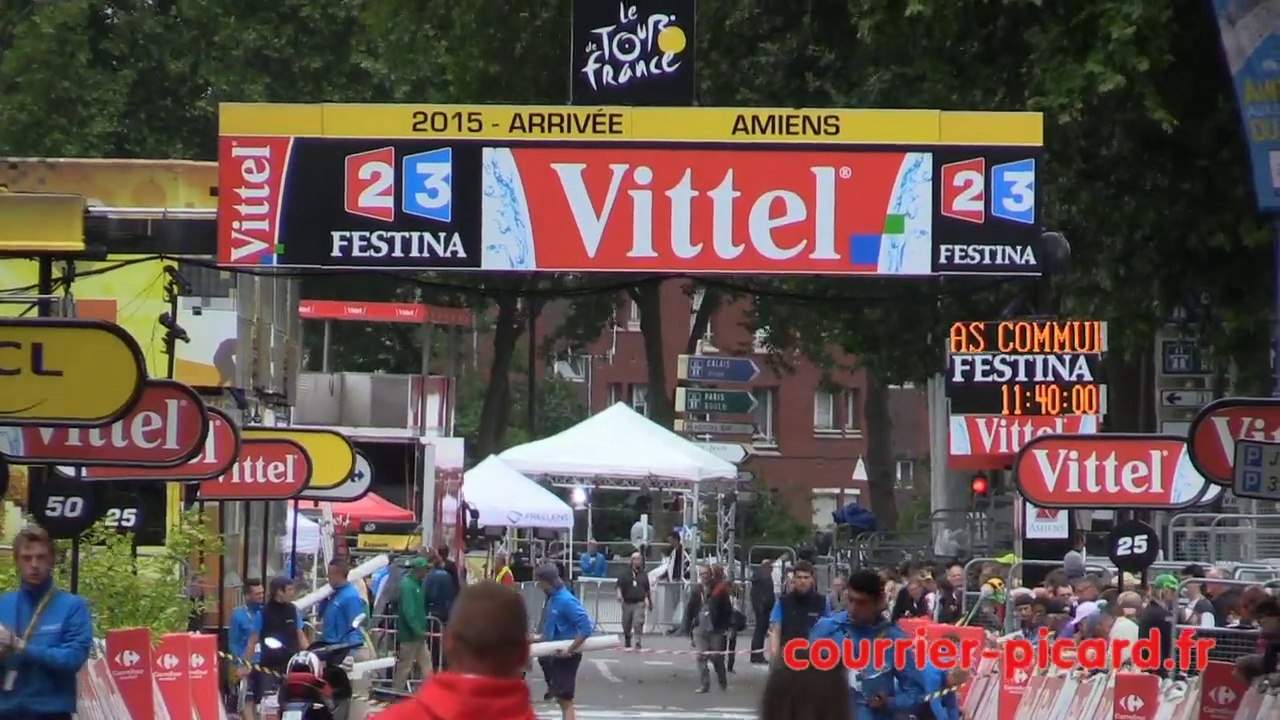 Amiens 5 heures avant l'arrivée du Tour