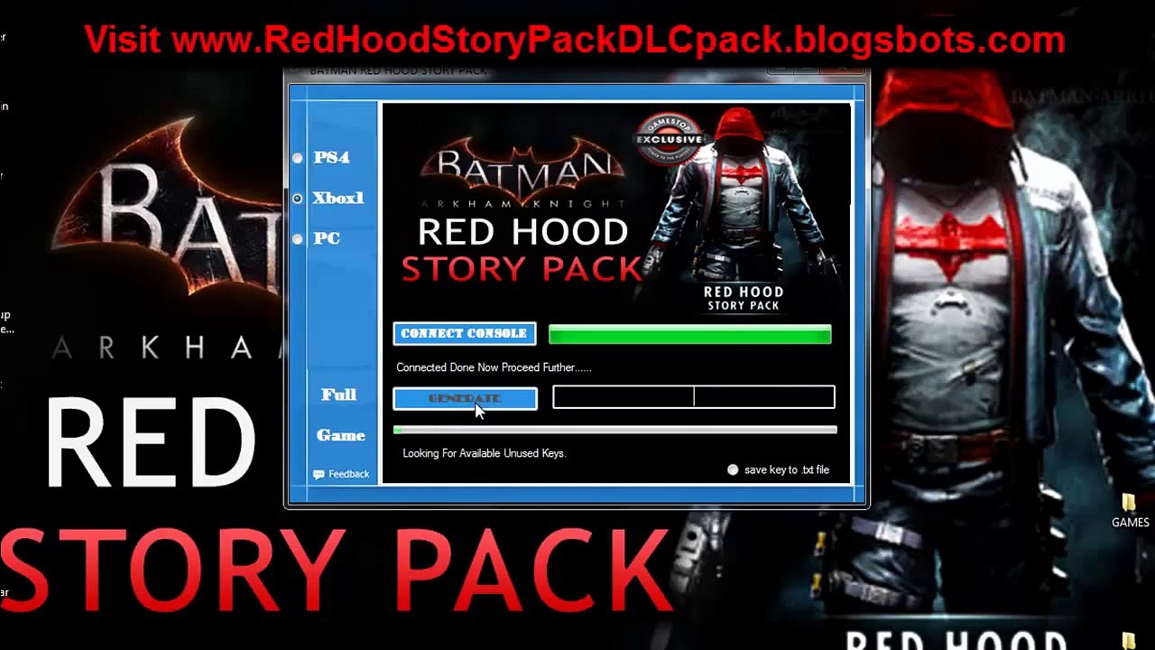Batman Arkham Knight Red Hood Story Pack Dlc Xbox1 Ps4 Pc Codes Video Dailymotion