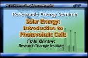 Solar Energy: Introduction to Photovoltaic Cells - NCSSM Renewable Energy Seminar