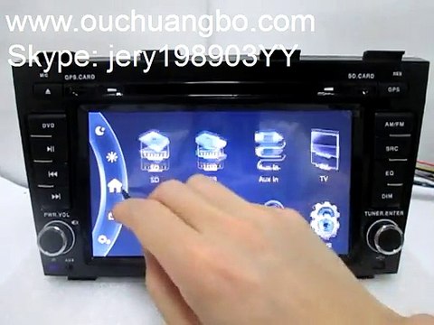 Ouchuangbo Car DVD Audio Player Geely Emgrand EC8 wince system operation