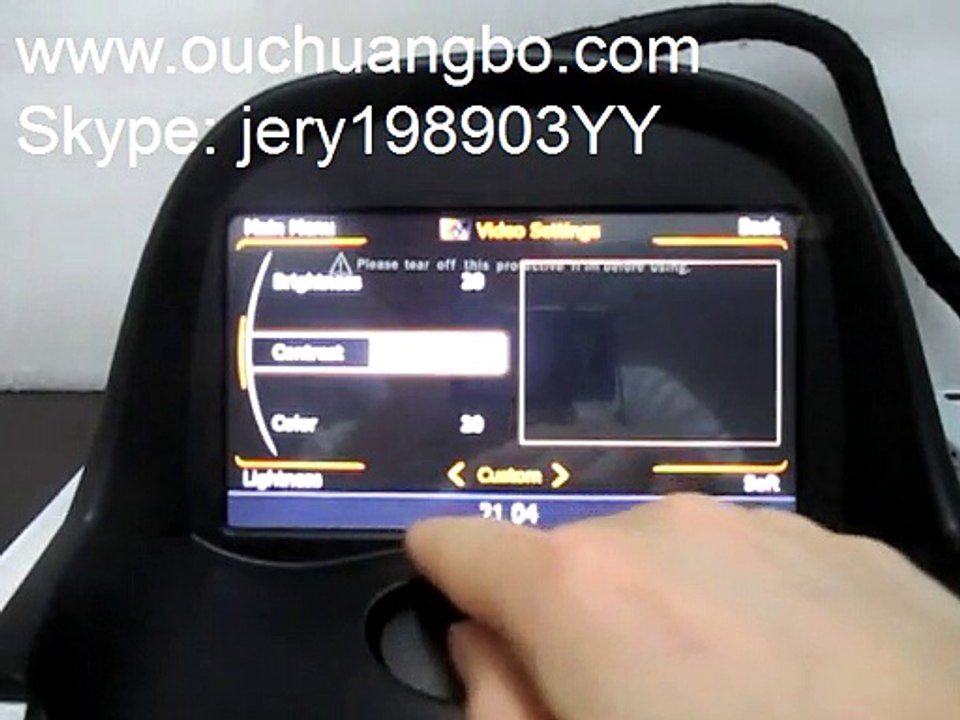 Ouchuangbo S100 Peugoet 206 Autoradio CD Media player