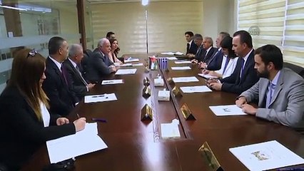 Greece's Foreign Minister Nikos Kotzias in Ramallah