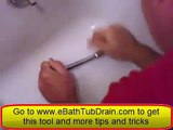 Bathtub Drain Removal for those Tub Drains that are tough to remove