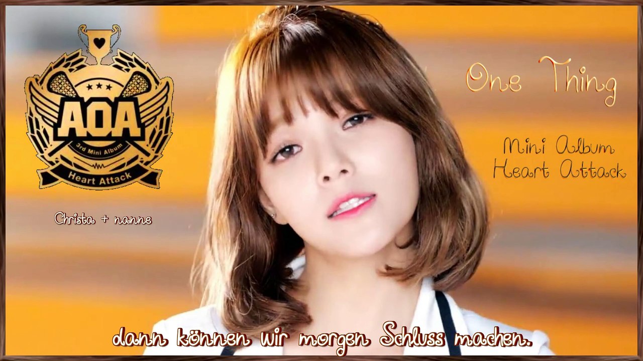 AOA - One Thing k-pop [german Sub] Mini Album - Heart Attack