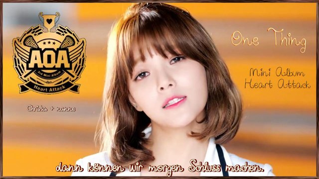 AOA - One Thing k-pop [german Sub] Mini Album - Heart Attack