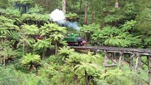 Puffing Billy - 6A crossing the trestle bridge