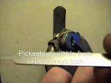 Double sided waffer lock used on lockers
