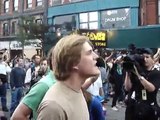 G20 Toronto- Cops charging and shooting at a crowd singing Oh Canada!