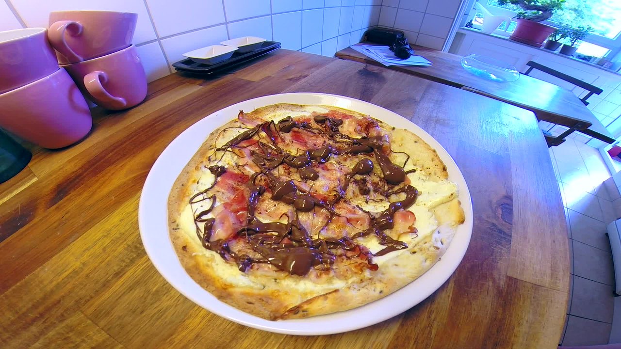 How to make a Nutella 'n Bacon Tortilla!
