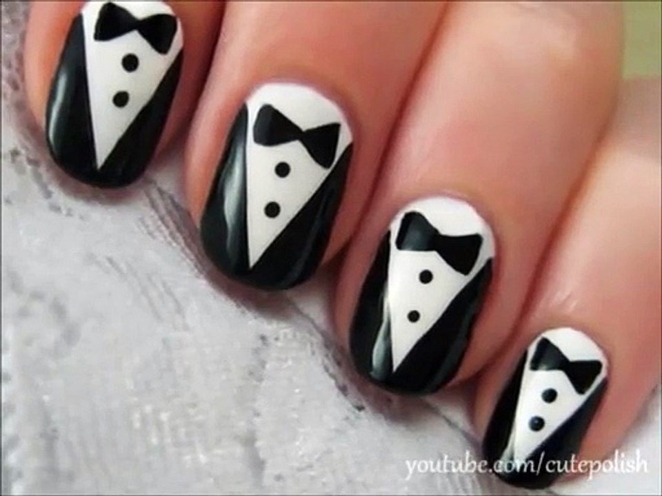 Tuxedo Nail Art