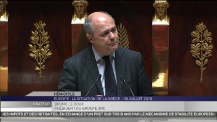 Situation en Grèce : l'intervention de Bruno Le Roux