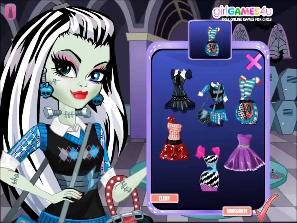 Devious Monster High School Girl Makeover Video Play-Monster High Games-Girls Games
