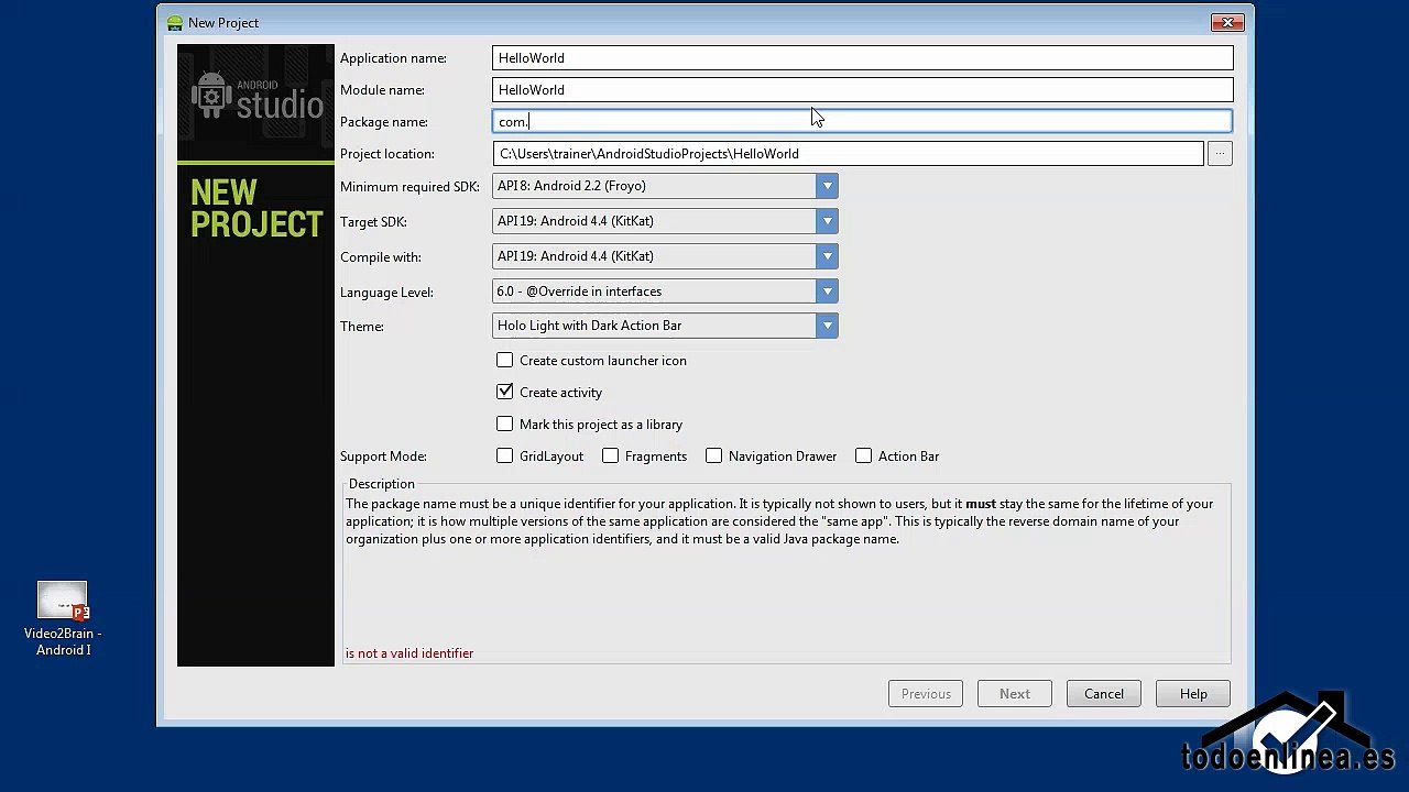 01.05 Proyecto Android HelloWorld