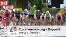 Zusammenfassung - Etappe 5 (Arras Communauté Urbaine > Amiens Métropole) - Tour de France 2015