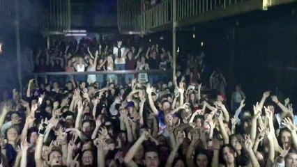 Trolling the audience at the concert