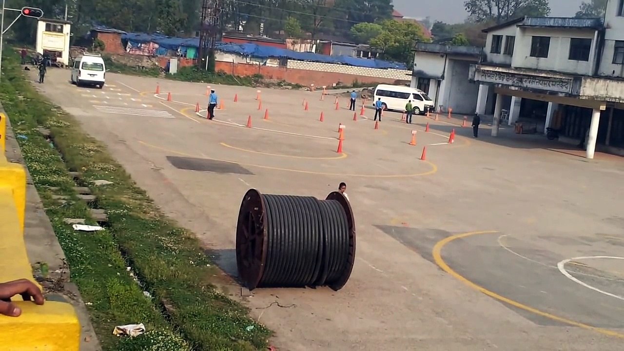 Driving test in Nepal ( For Micro-bus) 2014