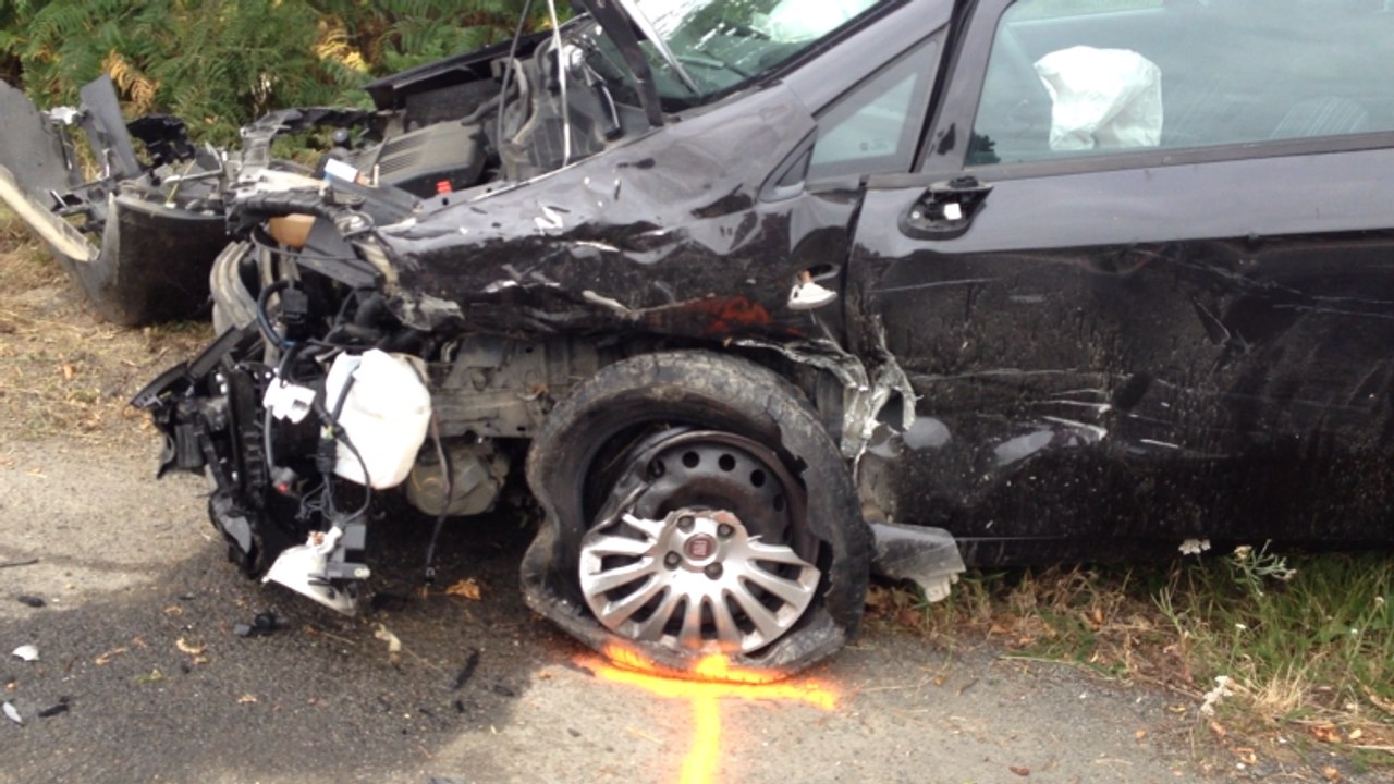 Collision entre trois voitures