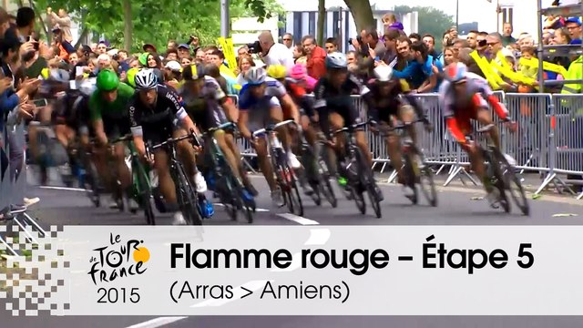 Flamme rouge / Last KM - Étape 5 (Arras Communauté Urbaine > Amiens Métropole) - Tour de France 2015