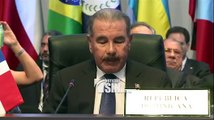 Danilo Medina pide a países desarrollados equilibrar carga del narcotráfico