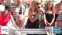 CAP D'AGDE - 2015 - INAUGURATION DU DISPOSITF AUDIO GUIDE PLAGE DE LA ROQUILLE