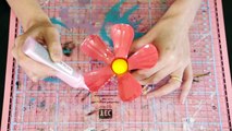 Artesanato com Garrafa Pet - Como Fazer Flores de Plástico Reciclado - Faça Você Mesmo - DIY