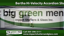 Hurricane Shutters Miami, FL - Big Green Men Impact Shutters & Glass