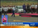 El papa Francisco se despide de Ecuador y continúa su gira por Latinoamérica