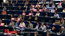 Tsipras à la fois ovationné et conspué au Parlement européen