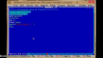 Calculate Area of Circle