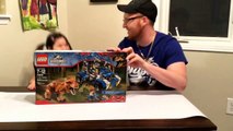 Lego: Jurassic World T-Rex Tracker- Unboxing and Building with Belle