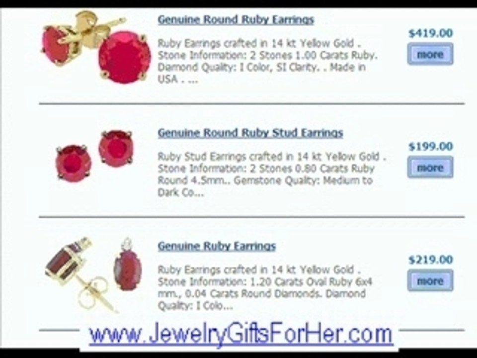 Bewitching Ruby Earrings