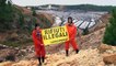 Acción de Greenpeace en el vertedero de Nerva (Huelva)