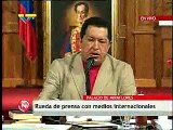 7 Rueda de Prensa del Presidente Chavez a Medios de Comunicacion Internacionales  Problema con Colombia Lanzacohetes