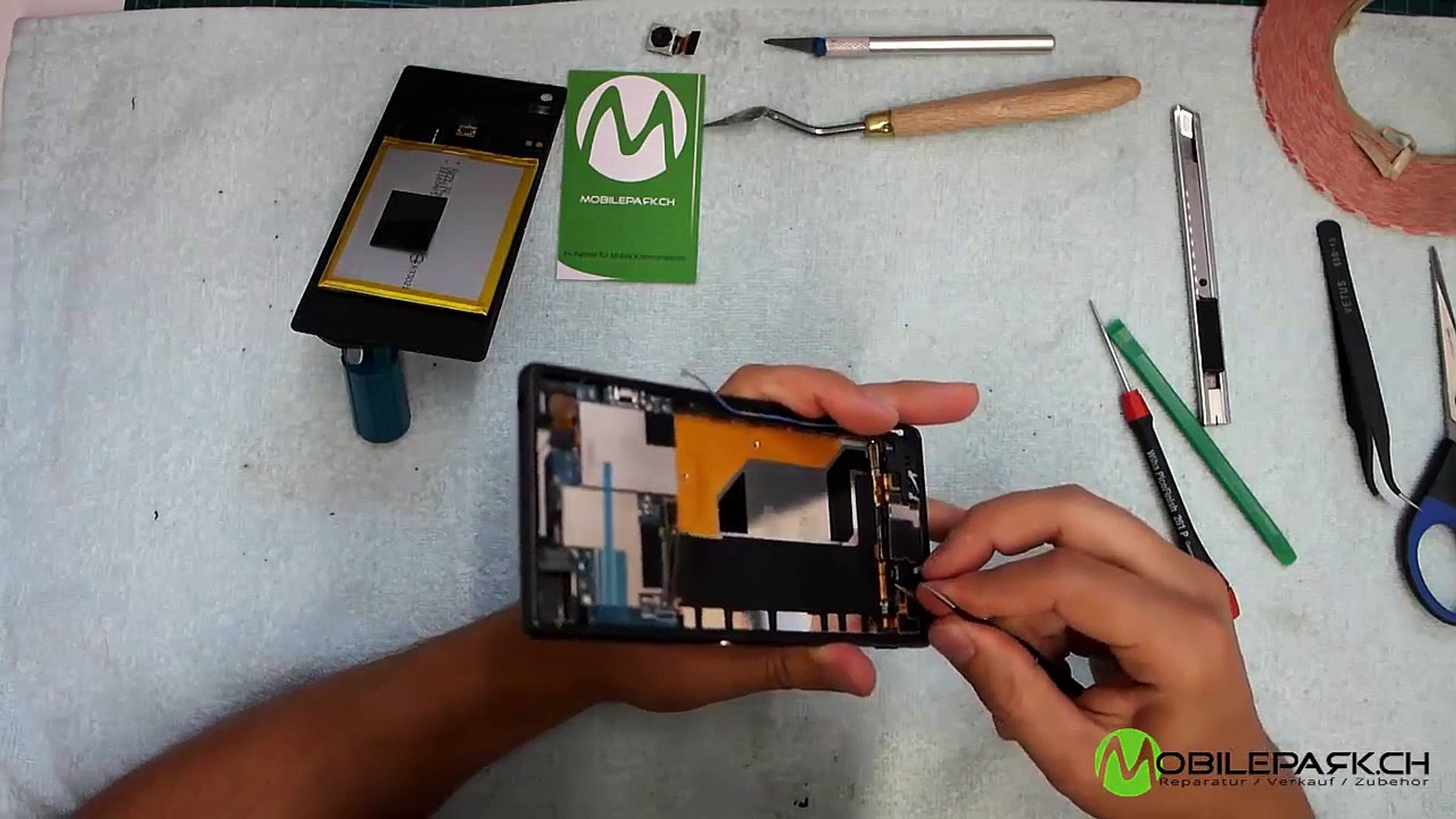 Sony Xperia Z3 Glas Display LCD Wechseln / Reparatur - video Dailymotion