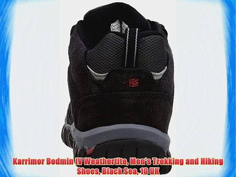 Karrimor Bodmin IV Weathertite Men's Trekking and Hiking Shoes Black Sea 10 UK