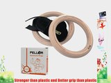 Pellor Olympic High Quality New Wooden Gymnastic Rings Gym Workout Exercise with Buckles Straps