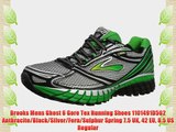 Brooks Mens Ghost 6 Gore Tex Running Shoes 1101491D562 Anthracite/Black/Silver/Fern/Sulphur