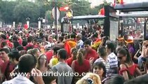 celebración España campeón mundial 2010   la  copa fifa Cibeles pepe reina villa iniesta