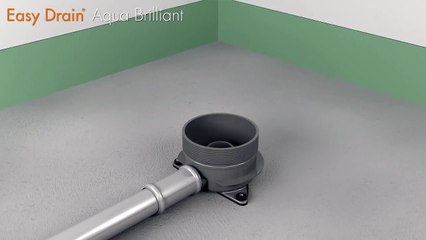 Doucheput plaatsen - Easy Drain Aqua Brilliant installatie (Nederlands)