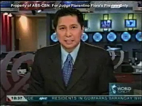 ABS-CBN - ANC WORLD TONIGHT, Judge Florentino Floro