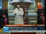 Desde La Paz, Papa Francisco aboga por el bien común