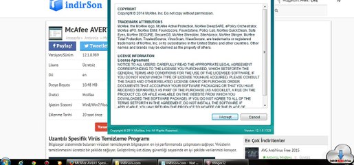 McAfee AVERT Stinger kurulum inceleme