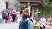 Disney Princess Merida & Peter Pan Playing Duck Duck Goose at Disneyland 2014