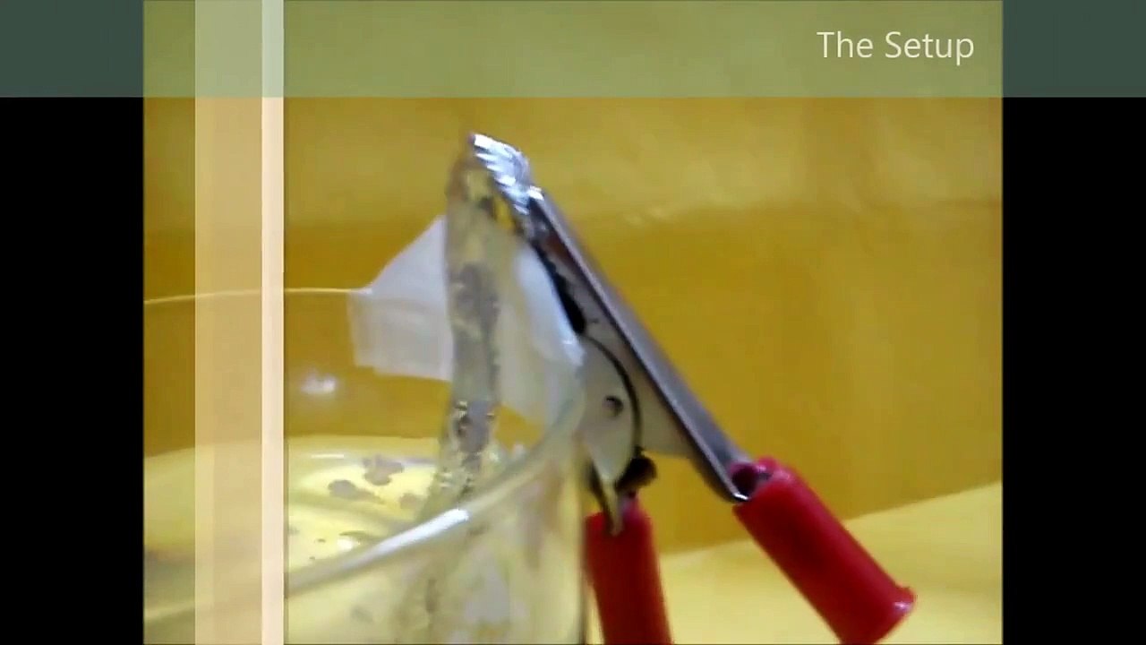 Electrolysis using Aluminium And Copper - Fun At Home !