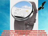 Motorola Moto 360 Stainless Steel Smartwatch and Heart Rate/Activity Tracker with Bluetooth