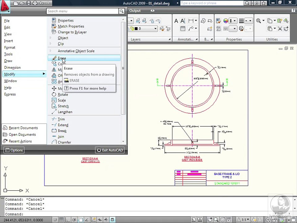 0103 Using the menu browser
